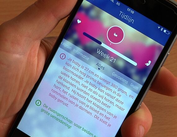 Medische app speelt tijdens zwangerschap bevalling en kraamtijd in op persoonlijke situatie