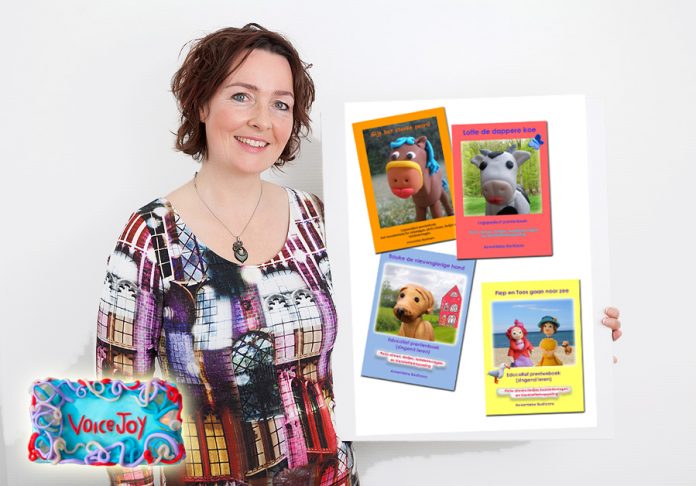 Annemieke met 4 prentenboekenkopie Logopedische prentenboeken
