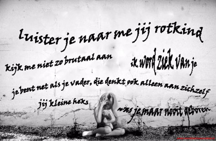 Kindermishandeling poster