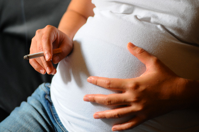 Pregnant Woman Smoking
