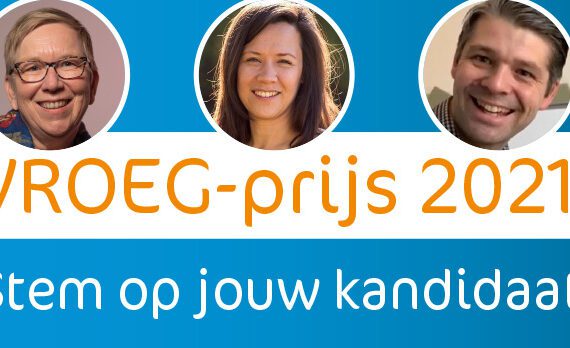 Drie kandidaten voor eerste editie VROEG-prijs – breng je stem uit!