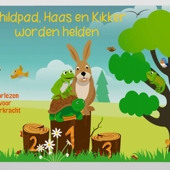 Schildpad, Haas en Kikker worden helden en nemen ouders en kinderen mee in hun verwerkingsproces